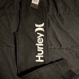 Hurley Black & White Sweatpants